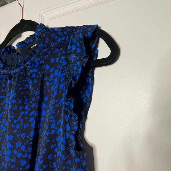 AQUA Flutter Sleeve Asymmetrical Dress - Picture 8 of 13